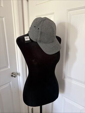 PX NWT Black and White Houndstooth Baseball Cap